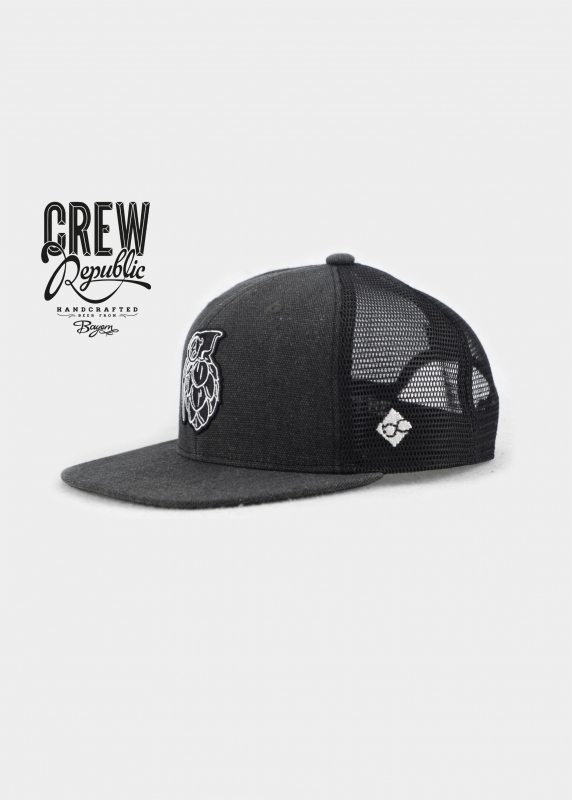 "Crew Republic" - schwarz/Mesh (Snapback)